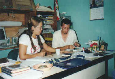 Foto von Edson und seiner Sekretrin